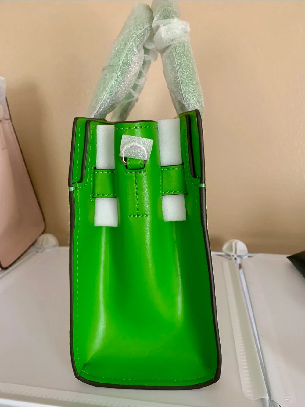 Michael Kors Hamilton Small Zebra Print Calf Hair Satchel in the color 